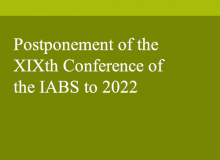 Postponement of the XIXth Conference of the IABS to 2022